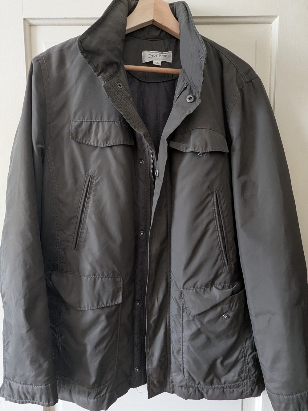 Calvin Klein Men's Dark Gray Field Jacket